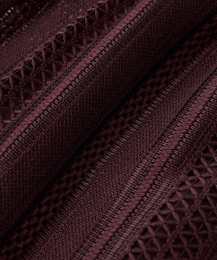 AMERICAN HOLIC 幾何学レースウエストドロストジャケット Chocolat