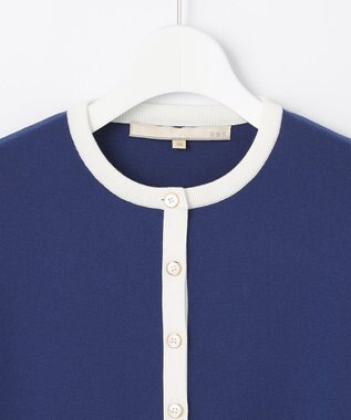 自由区 【洗える/マルチWAY】コットンアセテートニットセットアップ ダルブルー系1