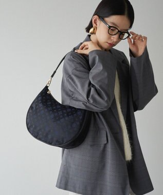 russet 2WAYショルダーバッグ【ナイロンジャガード】(CE-1446) Black/Navy