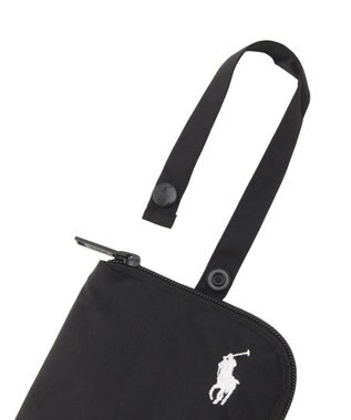 MOONBAT POLO RALPH LAUREN(ポロ ラルフローレン) ポロポニー ポケッタブル 傘袋 吸水生地 無地 折りたたみ傘用 ブラック