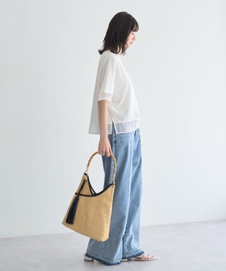 YECCA VECCA シアーMIXプルオーバー Off White