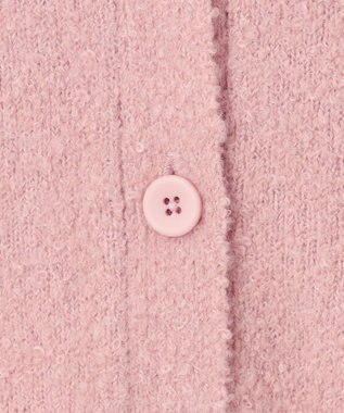 #Newans 【洗える】ボリュームスリーブニットカーディガン ピンク系