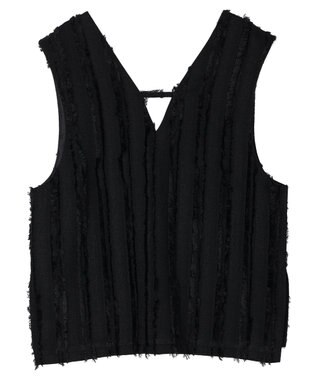 Green Parks デザインＶネックベスト Black