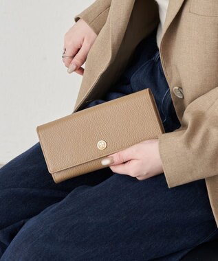 russet サークルプレートロングウォレット(SO-440) Mocha