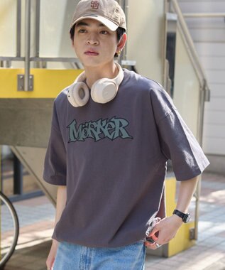 WEGO 【ユニセックス着用ITEM】ワッペンロゴドロストBIG　T（SS） スミクロ