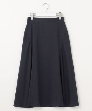 J.PRESS LADIES 【洗える】カールマイヤーシアー シャドーストライプ スカート ネイビー系