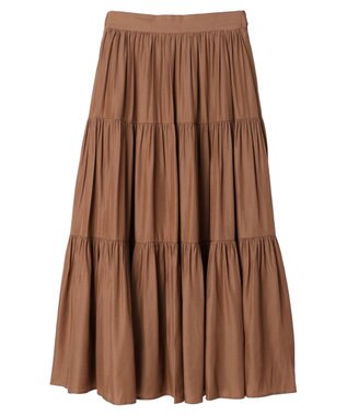 earth music&ecology ティアードスカート Camel