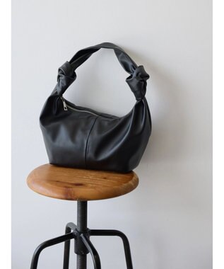 AMERICAN HOLIC ハンドルデザイン合皮BAG Black