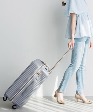 ACE BAGS & LUGGAGE 【雑誌掲載】 HaNT×Jewelna Rose コラボ スーツケース Mサイズ 06822 ハント ジュエルナローズ ラベンダーグレー