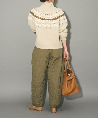 Green Parks ノルディック柄ジャガード織ニット Beige