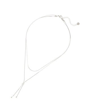 earth music&ecology 【ステンレス】Ｙ字ネックレス Silver