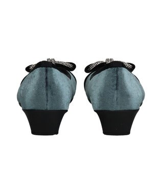 Bridget Birkin ＜3E＞【Bridget Birkin Walk】ジュエリーリボンウォーキングパンプス グレー雑材