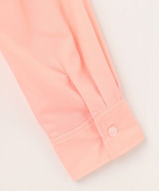 Feroux 【洗える】ショート丈ドロスト シャツ ピンク系