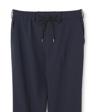 JOSEPH HOMME 【WEB・一部店舗限定】 エアーグリットサッカーストレッチ　ドロスト付テーパードパンツ / PEGG CONVERTIBLE ネイビー系