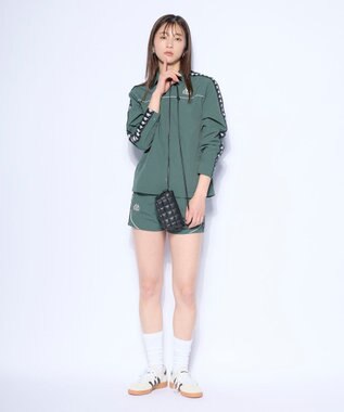 OP／FILA 【Kappa】バンダテープ ウーブンシャツジャケット グリーン