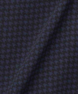 23区 【洗える】バックサテンアムンゼン千鳥プリント スカート ネイビー系5