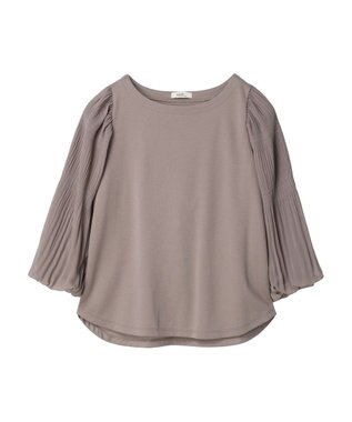 earth music&ecology マジョリカプリーツプルオーバー Gray Beige