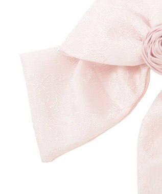 Maison de FLEUR ローズリボンジャカードバレッタ Light Pink