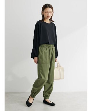 Green Parks マジョリカプリーツプルオーバー Black