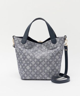 russet ナイロンジャガード2WAYミニトートバッグ(SF-260) Denim