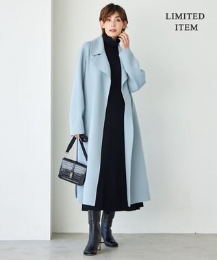 ICB 【WEB限定・洗える】 ヴィスコースハイゲージ ワンピース ブラック系