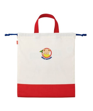 MIKI HOUSE HOT BISCUITS 【ミキハウス】 ミキハウスベア 手紐巾着 赤