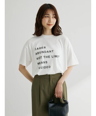 Green Parks ５段ロゴボックスＴシャツ Off White