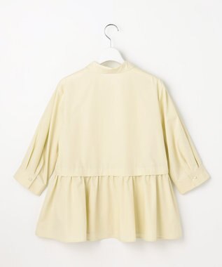 ANY SIS フレアペプラム シャツ ライトイエロー