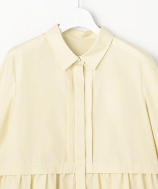 ANY SIS フレアペプラム シャツ ライトイエロー