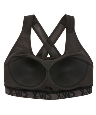 CW-X 【WOMEN】 スポーツブラ 5方向 吸汗速乾（前身頃） HTY128 /ワコール ブラック