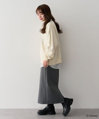 Green Parks ミッキー＆フレンズ／裏毛プルオーバー Ivory