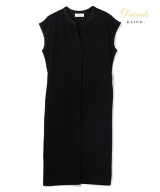BEIGE， 【セットアップ対応】CINDY / 配色ネック フレンチドレス