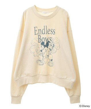 Green Parks ミッキー＆フレンズ／裏毛プルオーバー Ivory