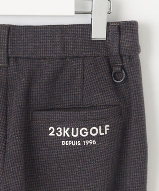23区GOLF 【WOMEN】【ストレッチ】千鳥柄プリント パンツ ダークブラウン系5
