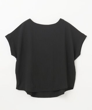 ANY L ミニサッカードルマンスリーブカットソー ブラック
