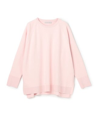 UNFILO コットンカシミヤニット クルーネック ピンク