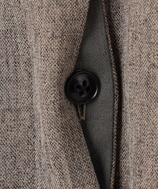 uncrave ウォッシャブルウールライクツイル ドルマンシャツ シャンブレーチャコール