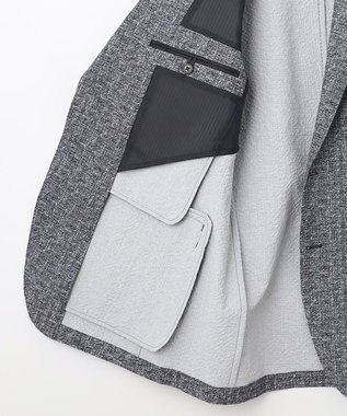 JOSEPH ABBOUD 【イージーケア・多機能】人気 ライトウェーブ ジャケット グレー系