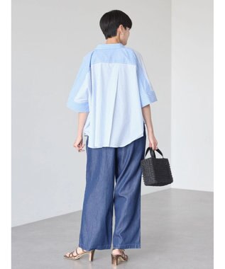 AMERICAN HOLIC 接触冷感デニムイージーワイドパンツ Indigo