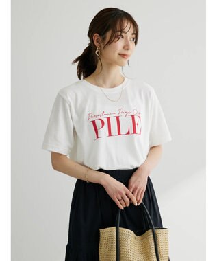 Green Parks レトロロゴレギュラーＴシャツ Off White