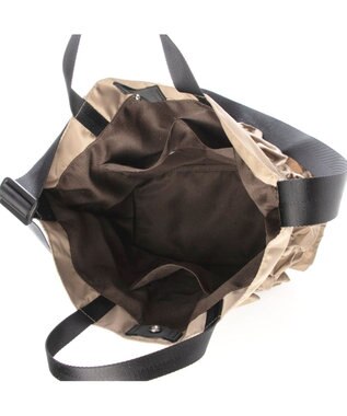 UNBILLION カシュカシュ cachecache / ナイロンフリル2wayトートバッグ ベージュ