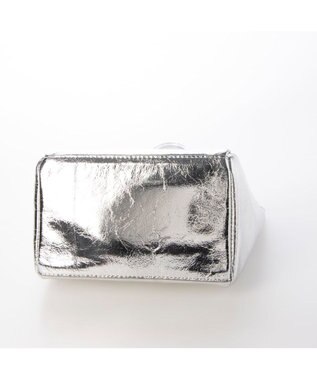 UNBILLION カシュカシュ cachecache / クラッシュメタリックワンハンドルミニトート シルバー