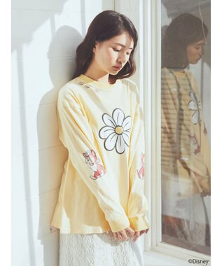 earth music&ecology Ｄｉｓｎｅｙ／袖ダイナロンＴ Yellow