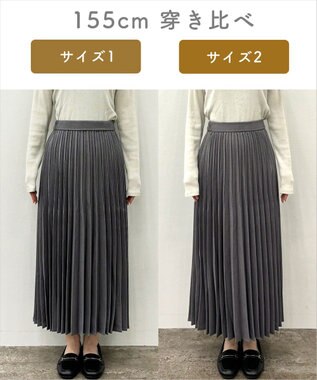 ANY 【大好評につき新色登場/洗濯機可/ウエストゴム】プリーツスカート グレー