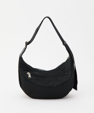 russet 《3/4～価格改定》クラウズナイロンラウンドショルダーバッグ (CE-1327-WEB) Black2