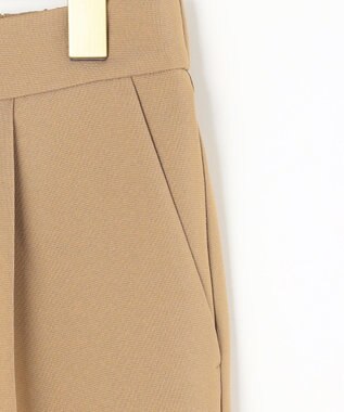 組曲 【美シルエット・ストレッチ・シワになりにくい】オシャクロス テーパードパンツ ベージュ系