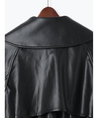 Te chichi レザーショートトレンチコート《2025Autumn catalog vol.2 item》 ブラック