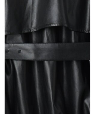 Te chichi レザーショートトレンチコート《2025Autumn catalog vol.2 item》 ブラック