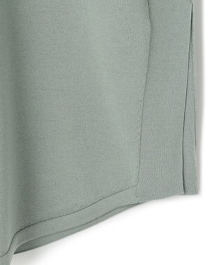 ICB 【接触冷感・UVカット・洗える】 ヴィスコースナイロンハイゲージ プルオーバー ティールグレー系