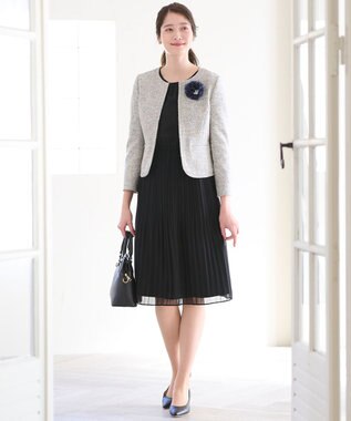 ANY SIS シャインフルール コサージュ ネイビー